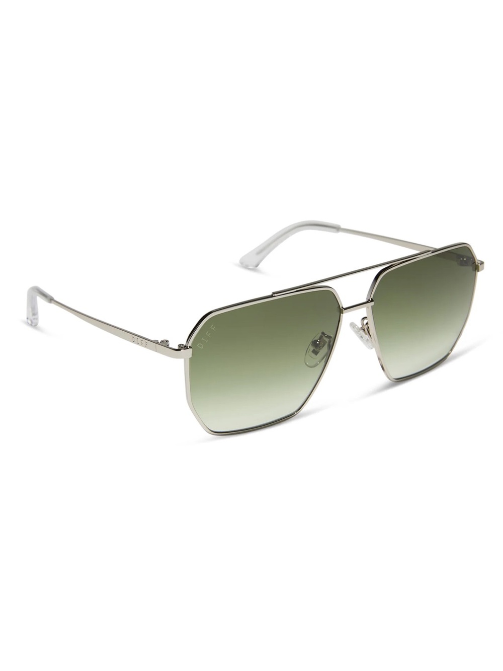 NEW DIFF Eyewear BERKELY DE01-0742 Silver Sunglasses Authentic